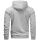 Alessandro Salvarini Herren Hoodie O194 Hellgrau