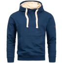 Alessandro Salvarini Herren Hoodie O194 Petrolblau