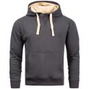 Alessandro Salvarini Herren Hoodie O194 Anthrazit