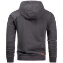 Alessandro Salvarini Herren Hoodie O194 Anthrazit Größe S - Gr. S