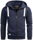 Alessandro Salvarini Herren Kapuzenpullover O123 Navy...