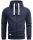 Alessandro Salvarini Herren Kapuzenpullover O123 Navy Größe XL - Gr. XL