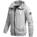 Alessandro Salvarini Herren Kapuzenpullover O123 Hellgrau