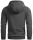 Alessandro Salvarini Herren Kapuzenpullover O123 Dunkelgrau Größe S - Gr. S