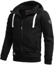 Alessandro Salvarini Herren Kapuzenpullover O123 Schwarz Größe M - Gr. M