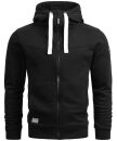 Alessandro Salvarini Herren Kapuzenpullover O123 Schwarz Größe M - Gr. M