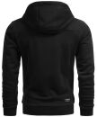 Alessandro Salvarini Herren Kapuzenpullover O123 Schwarz Größe M - Gr. M