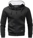 Alessandro Salvarini Herren Hoodie O072 Schwarz