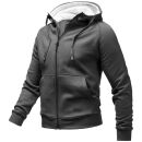 Alessandro Salvarini Herren Hoodie O072 Dunkelgrau