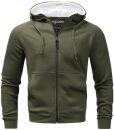 Alessandro Salvarini Herren Hoodie O072 Olive