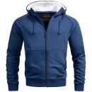 Alessandro Salvarini Herren Hoodie O072 Blau