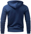 Alessandro Salvarini Herren Hoodie O072 Blau Größe L - Gr. L