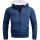 Alessandro Salvarini Herren Hoodie O072 Blau Größe L - Gr. L