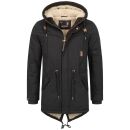 Alessandro Salvarini Herren Winterparka O280 Schwarz