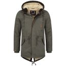 Alessandro Salvarini Herren Winterparka O280 Dunkelgrau