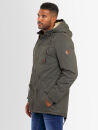 Alessandro Salvarini Herren Winterparka O280 Dunkelgrau