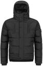 Alessandro Salvarini Herren Winterjacke mit Fellkragen O-281-Schwarz-Gr.XXL