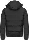 Alessandro Salvarini Herren Winterjacke mit Fellkragen O-281-Schwarz-Gr.XXL