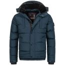 Alessandro Salvarini Herren Winterjacke mit Fellkragen...