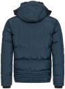 Alessandro Salvarini Herren Winterjacke mit Fellkragen O-281-Navy-Gr.S