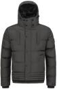 Alessandro Salvarini Herren Winterjacke mit Fellkragen O-281-Dunkelgrau-Gr.S