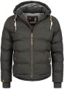 Alessandro Salvarini Herren Winterjacke O282 Dunkelgrau