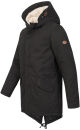 Alessandro Salvarini Herren Winter Parka O-138 - Schwarz-Gr.S