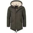 Alessandro Salvarini Herren Winter Parka O-138 - Dunkelgrau