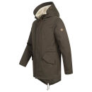 Alessandro Salvarini Herren Winter Parka O-138 - Dunkelgrau-Gr.XL
