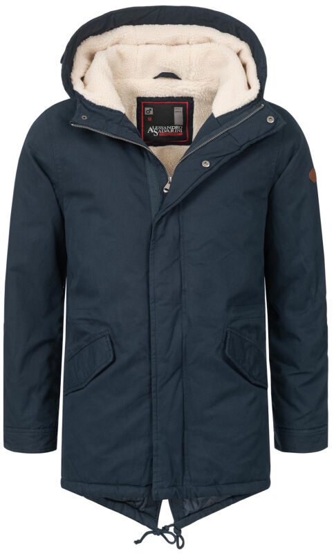 Alessandro Salvarini Herren Winter Parka O-138 - Navy-Gr.S