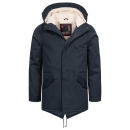 Alessandro Salvarini Herren Winter Parka O-138 - Navy-Gr.L