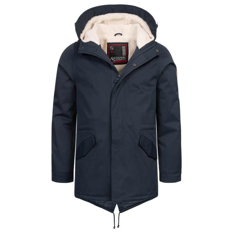 Alessandro Salvarini Herren Winter Parka O-138 - Navy-Gr.XL