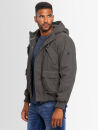 Alessandro Salvarini Herren Winter Jacke O-139 - Dunkelgrau