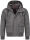 Alessandro Salvarini Herren Winter Jacke O-139 - Dunkelgrau-Gr.S