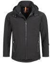 Alessandro Salvarini Herren Softshell Jacke O098 Schwarz