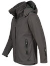 Alessandro Salvarini Herren Softshell Jacke O098 Dunkelgrau