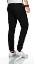 Alessandro Salvarini Herren Designer Cargohose Cargo Stoff Hose NEU O260 Schwarz W32 L32