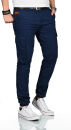 Alessandro Salvarini Herren Designer Cargohose Cargo Stoff Hose NEU O260 Navy W32 L32