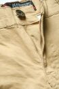 Alessandro Salvarini Herren Designer Cargohose Cargo Stoff Hose NEU O260 Beige W32 L34