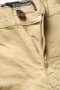 Alessandro Salvarini Herren Designer Cargohose Cargo Stoff Hose NEU O260 Beige W36 L32
