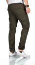 Alessandro Salvarini Herren Designer Cargohose Cargo Stoff Hose NEU O260 Olive W29 L32