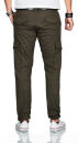 Alessandro Salvarini Herren Designer Cargohose Cargo Stoff Hose NEU O260 Olive W29 L32
