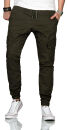 Alessandro Salvarini Herren Cargo Hose O270 Olive