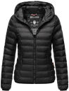 Navahoo Neevia Damen Stepp Jacke Übergangsjacke Steppjacke mit Kapuze B859 Schwarz-Gr.XS