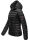 Navahoo Neevia Damen Stepp Jacke Übergangsjacke Steppjacke mit Kapuze B859 Schwarz-Gr.L