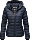 Navahoo Neevia Damen Stepp Jacke Übergangsjacke Steppjacke mit Kapuze B859 Navy-Gr.XS