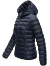 Navahoo Neevia Damen Stepp Jacke Übergangsjacke Steppjacke mit Kapuze B859 Navy-Gr.L