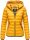 Navahoo Neevia Damen Stepp Jacke Übergangsjacke Steppjacke mit Kapuze B859 Gelb-Gr.S