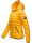 Navahoo Neevia Damen Stepp Jacke Übergangsjacke Steppjacke mit Kapuze B859 Gelb-Gr.S
