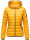 Navahoo Neevia Damen Stepp Jacke Übergangsjacke Steppjacke mit Kapuze B859 Gelb-Gr.M